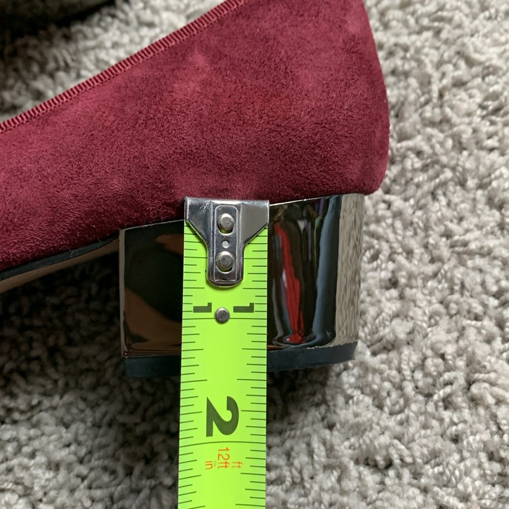 Sole Society Burgundy Suede Heels - Picture 11 of 12